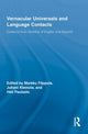 Book cover of: Vernacular Universals and Language Contacts. By: Markku Filppula