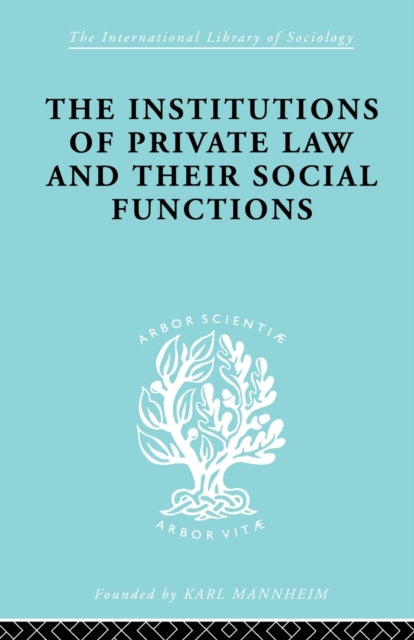 Book cover of: Inst Of Private Law Ils 208