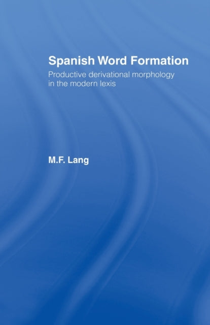 Book cover of: Spanish Word Formation