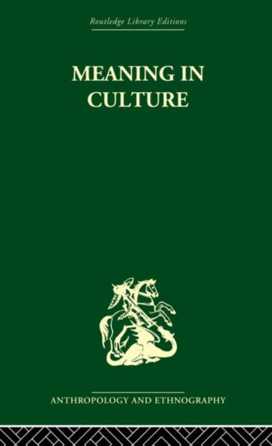 Book cover of: Meaning in Culture. By: F. Allan Hanson