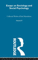 Book cover of: Essays Soc & Social Psych V 6