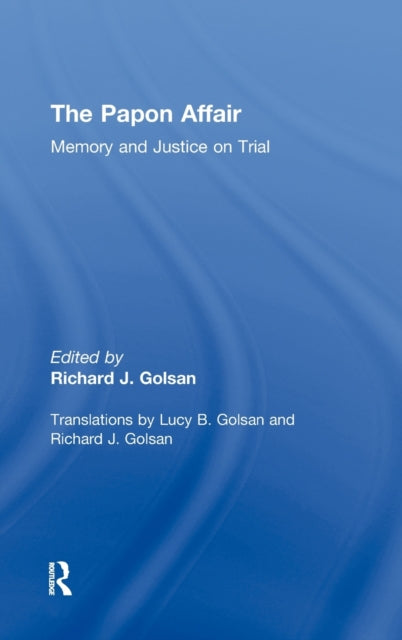 Book cover of: Papon Affair. By: Richard Golsan