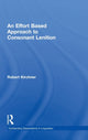 Book cover of: Effort Based Approach to Consonant Lenition. By: Robert Kirchner