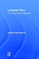 Book cover of: Language Alone. By: Geoffre Harpham