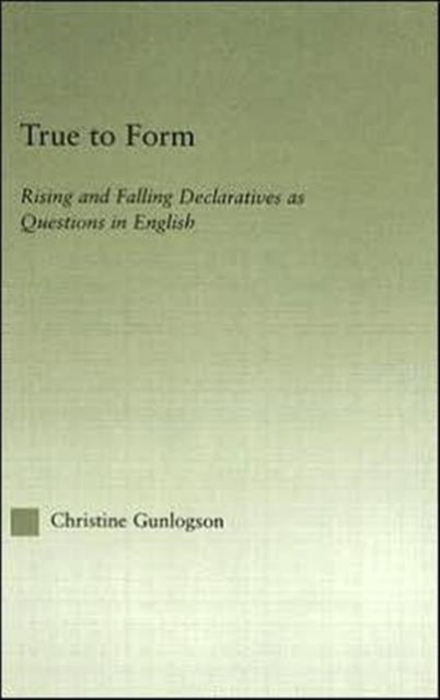 Book cover of: True to Form
