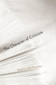 Book cover of: Character of Criticism
