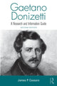 Book cover of: Gaetano Donizetti. By: James P. Cassaro