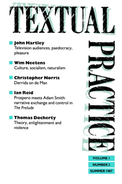 Book cover of: Textual Practice. By: Terence Hawkes