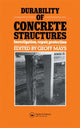 Book cover of: Durability of Concrete Structures. By: G. C. Mays