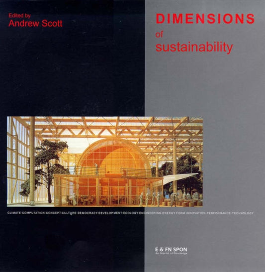 Book cover of: Dimensions of Sustainability. By: Andrew Scott