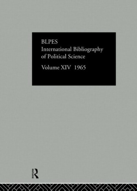 Book cover of: Intl Biblio Pol Sc 1965 Vol 14. By: Intl Com Soc Sc
