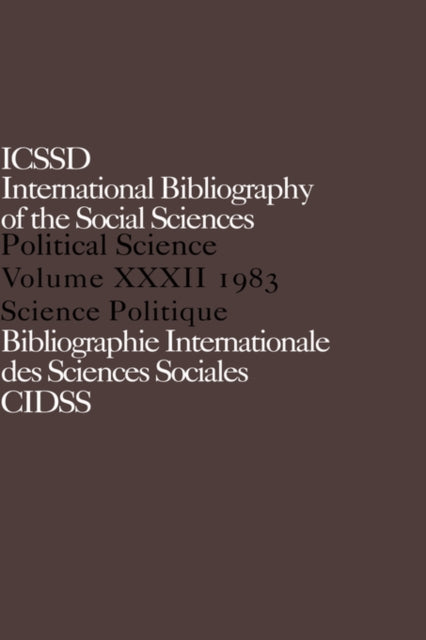 Book cover of: IBSS: Political Science: 1983 Volume 32. By: International C