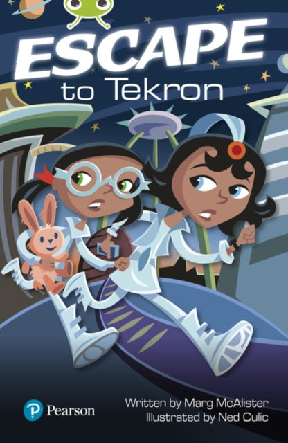 Book cover of: Bug Club Independent Fiction Year Two Lime Plus A Escape to Tekron. By: Margaret McAllister