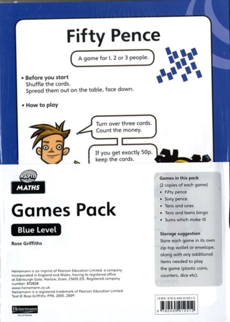 Book cover of: Rapid Maths: Stage 2 Games Pack. By: Rose Griffiths