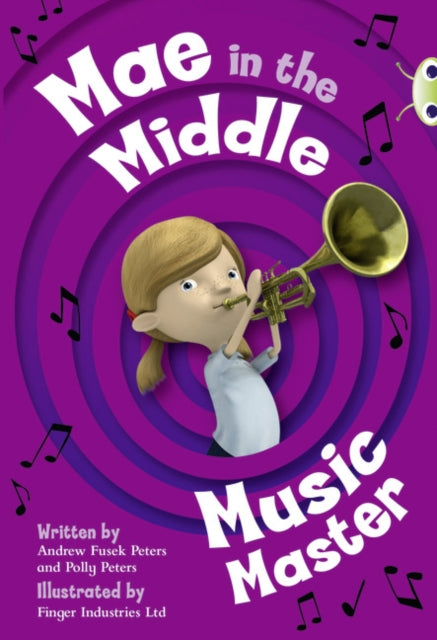 Book cover of: Bug Club Guided Fiction Year Two Fiction Lime A Mae in the Middle: Music Master. By: Andrew Fusek Peters