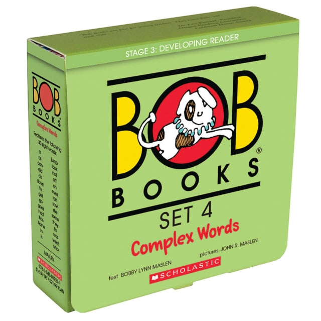Book cover of: Bob Books: Complex Words (8 Books) (Stage 3: Developing Readers). By: Bobby Lynn Maslen