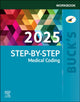 Book cover of: Buck's Workbook for Step-by-Step Medical Coding, 2025 Edition. By: Jackie Koesterman