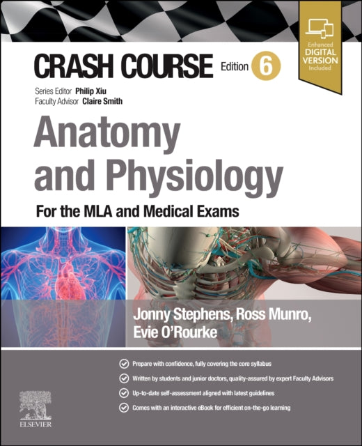 Book cover of: Crash Course Anatomy and Physiology. By: Jonny Stephens