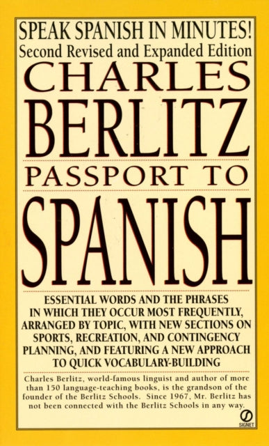 Book cover of: Passport to Spanish. By: Charles Berlitz