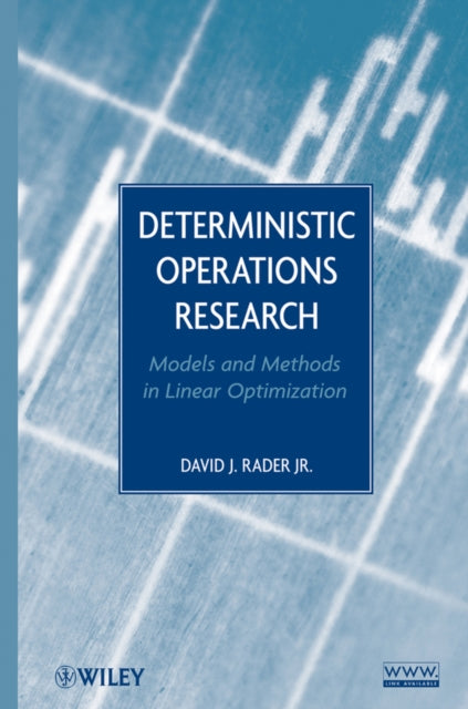 Book cover of: Deterministic Operations Research. By: David J. Rader