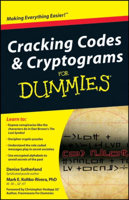 Book cover of: Cracking Codes and Cryptograms For Dummies