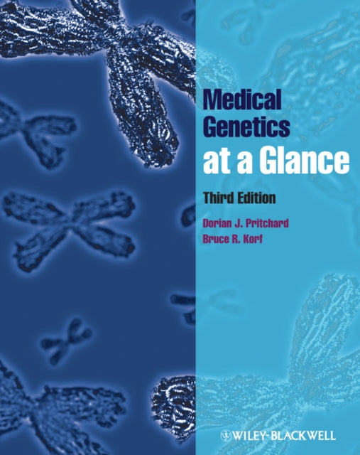 Book cover of: Medical Genetics at a Glance. By: Dorian J. Pritchard