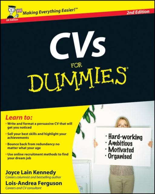 Book cover of: CVs For Dummies. By: Lois Ferguson