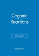 Book cover of: Organic Reactions, Volume 7. By: R. J. Adams