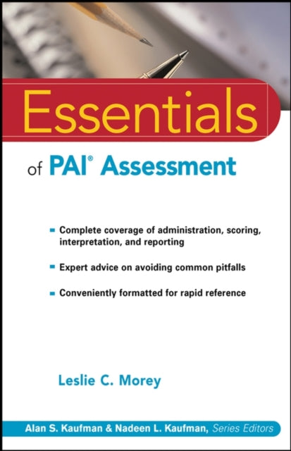 Book cover of: Essentials of PAI Assessment. By: Leslie C. Morey
