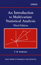 Book cover of: Introduction to Multivariate Statistical Analysis