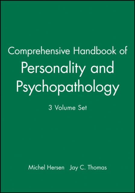 Book cover of: Comprehensive Handbook of Personality and Psychopathology, Set