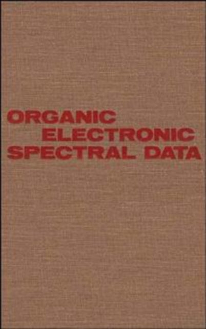 Book cover of: Organic Electronic Spectral Data, Volume 25, 1983