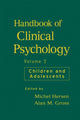 Book cover of: Handbook of Clinical Psychology, Volume 2. By: Alan M. Gross