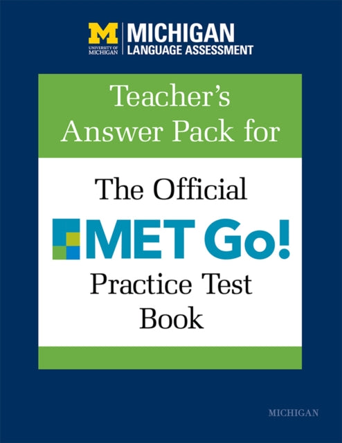 Book cover of: Teacher's Answer Pack for The Official MET Go! Practice Test Book