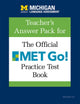 Book cover of: Teacher's Answer Pack for The Official MET Go! Practice Test Book