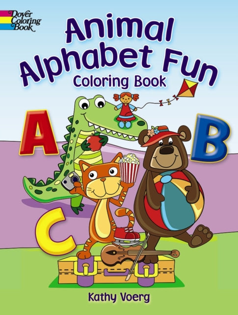 Book cover of: Animal Alphabet Fun Coloring Book. By: Kathy Voerg