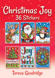 Book cover of: Christmas Joy 36 Stickers. By: Teresa Goodridge