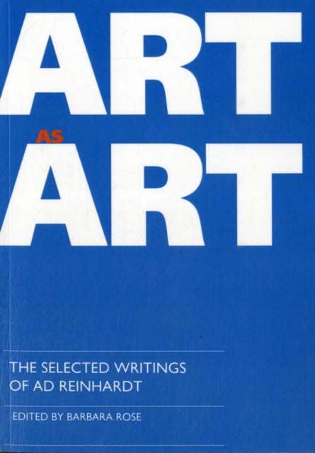 Book cover of: Art as Art. By: Barbara Rose