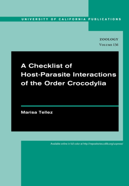 Book cover of: Checklist of Host-Parasite Interactions of the Order Crocodylia