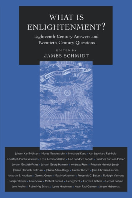 Book cover of: What Is Enlightenment?. By: James Schmidt