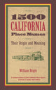 Book cover of: 1500 California Place Names