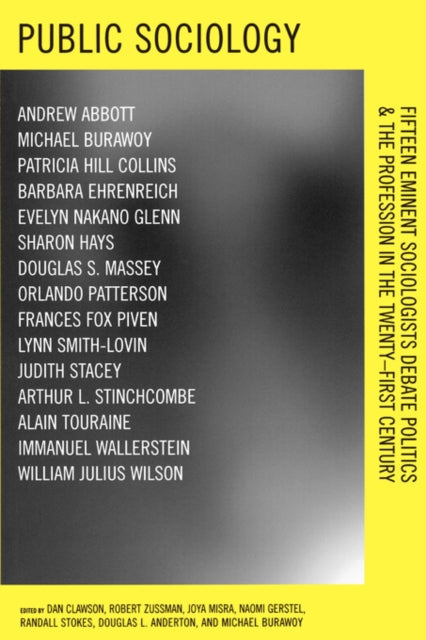 Book cover of: Public Sociology
