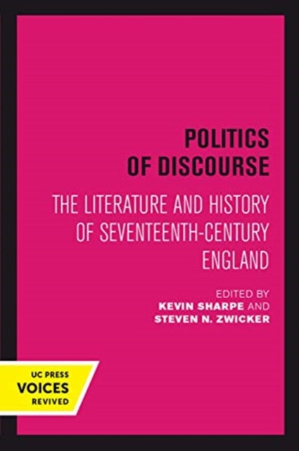 Book cover of: Politics of Discourse. By: Kevin J. Sharpe