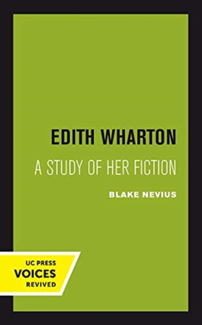 Book cover of: Edith Wharton. By: Blake Nevius