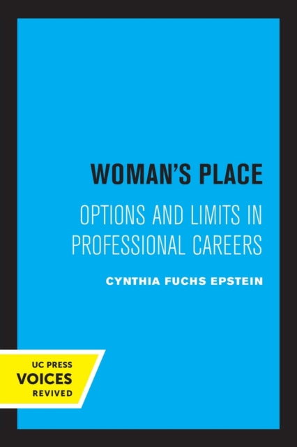 Book cover of: Woman's Place. By: Cynthia F. Epstein