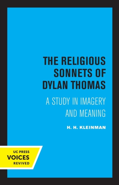 Book cover of: Religious Sonnets of Dylan Thomas. By: H. H. Kleinman