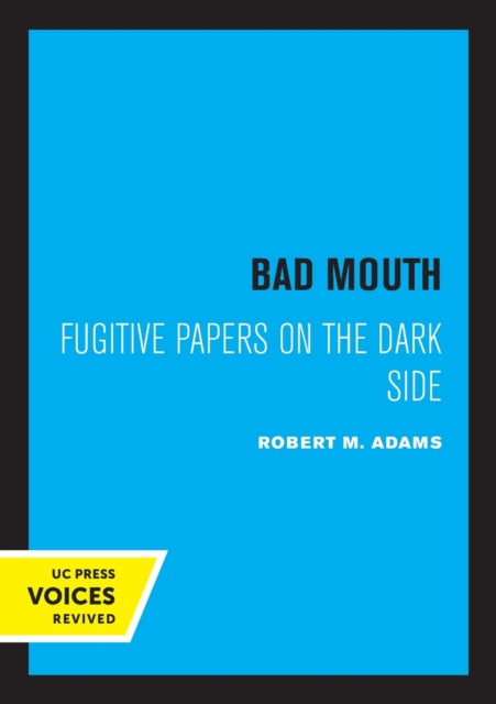 Book cover of: Bad Mouth. By: Robert M. Adams