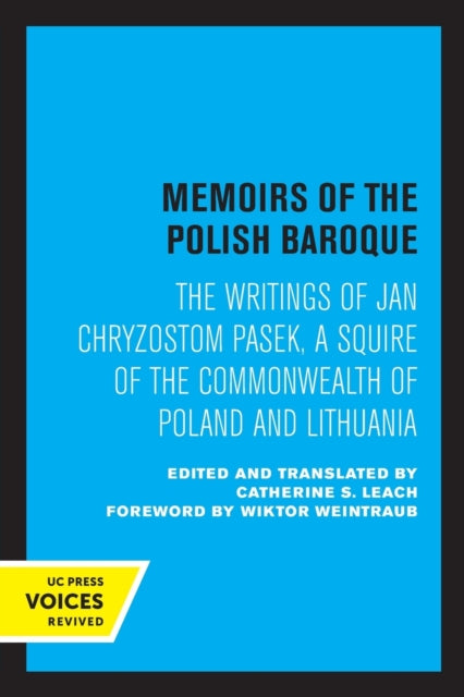 Book cover of: Memoirs of the Polish Baroque. By: Jan Chryzostom Pasek