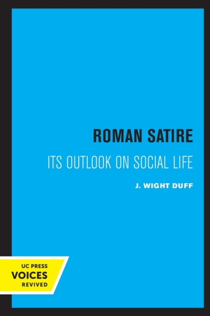 Book cover of: Roman Satire. By: J. Wight Duff