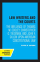 Book cover of: Law Writers and the Courts. By: Clyde E. Jacobs